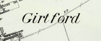 The name on a map of 1901